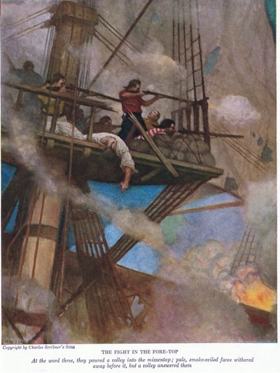 Kampen om fortoppen, 1928 af Newell Convers Wyeth