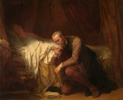 Kunstneren Michelangelo ved Vittoria Colonnas dødsleje af Nicaise de Keyser