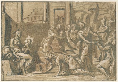 Magiernes tilbedelse, 1540-50., 1540-50. af Giuseppe Niccolò Vicentino