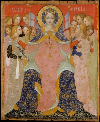 Sankt Ursula og hendes jomfruer, ca. 1410. af Niccolò di Pietro