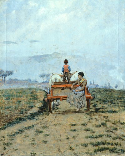 På en vogn på markerne af Niccolo Cannicci