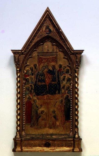 Jomfruens kroning (tempera på panel) af Niccolo di Tommaso