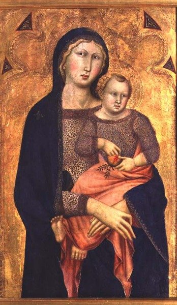 Madonna og barn af Niccolo di ser Sozzo Tegliacci