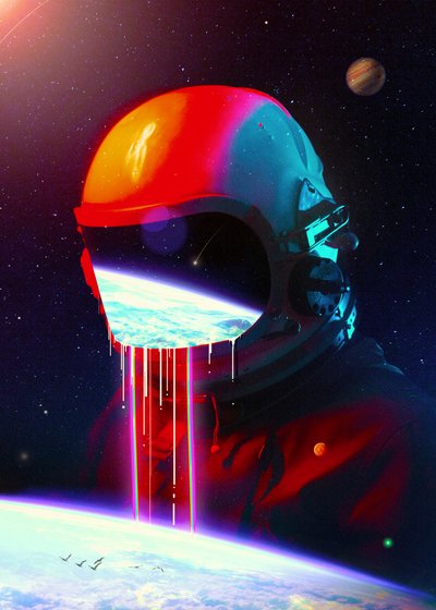 Astronaut Earthscape Flow af Nicebleed