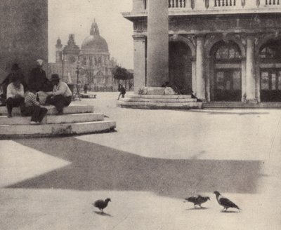 Middag, Venedig (s/h-foto) af Nichol Elliot