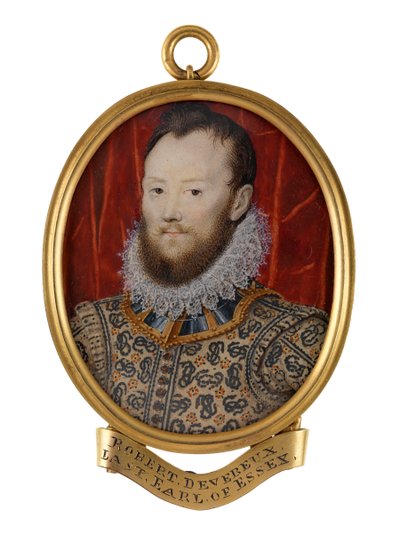 Robert Devereux, 2. jarl af Essex, ca. 1590 (akvarel) af Nicholas (school of) Hilliard