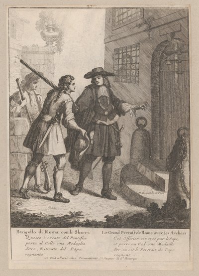 Den store prost i Rom med sine bueskytter, 1648-1700., 1648-1700. af Nicholas Boucquet