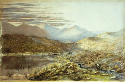 Lake Pukaki, New Zealand, 1872 af Nicholas Chevalier