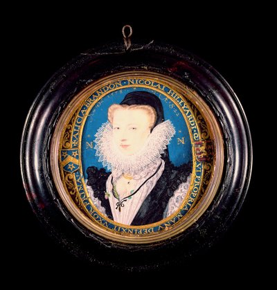 Alice Brandon, Mrs Hilliard, 1578 (wc på vellum) af Nicholas Hilliard