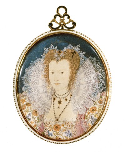 Miniature af en ukendt dame af Nicholas Hilliard