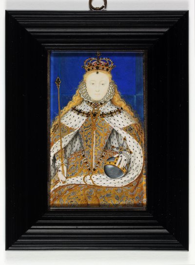 Dronning Elizabeth I (emalje) af Nicholas Hilliard
