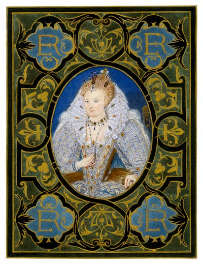 Dronning Elizabeth I, 1500-tallet, 1896. af Nicholas Hilliard