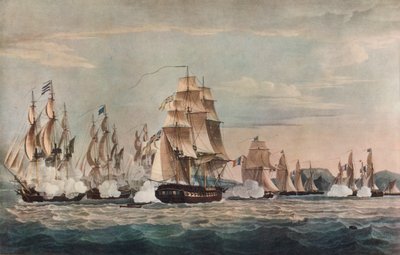 Tilfangetagelse af Sparviére, c1811 af Nicholas Pocock