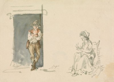 Figurstudier: Dreng stående af Nicholas Pocock
