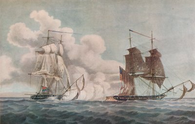 Pakkebåd og kaper, c1819 af Nicholas Pocock