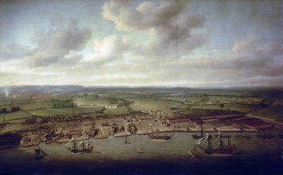 Havnen og dokkerne i Woolwich (England), de kongelige bygningers skibsværft siden det 16. århundrede af Nicholas Pocock