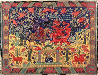 Kamp med dragen, 1912 af Nicholas Roerich