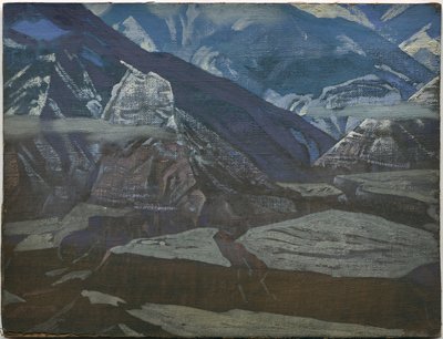 Bharagarh Fort, "Kullu"-serien, 3 af Nicholas Roerich