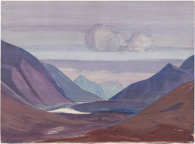 Chandra River, studie, 1931 af Nicholas Roerich