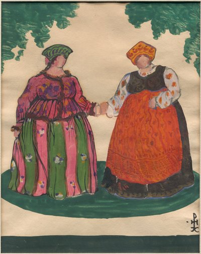 Kostumedesign til Rimsky-Korsakovs opera "The Tale of Tsar Saltan", af Nicholas Roerich