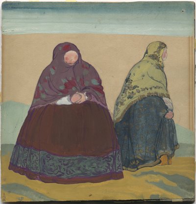 Kostumedesign til Rimsky-Korsakovs opera "The Tale of Tsar Saltan", af Nicholas Roerich