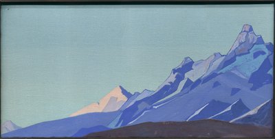Himalaya, aften, 1933 af Nicholas Roerich