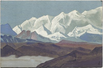 Himalaya, Kangchenjunga Range, 1936 af Nicholas Roerich