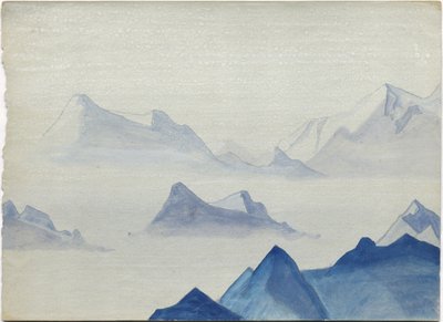 Himalaya, albumblad, 1933/34 af Nicholas Roerich