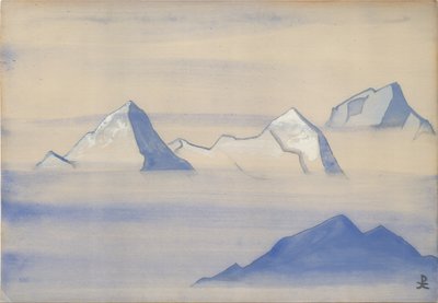 Himalaya, albumblad, 1934 af Nicholas Roerich