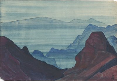 Himalaya, albumblad, 1934 af Nicholas Roerich