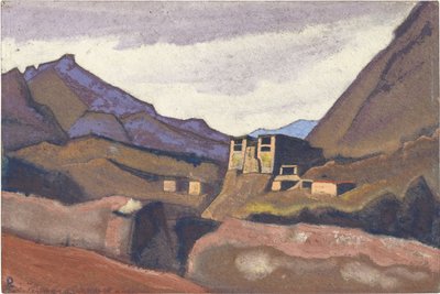 Ladakh par Roerich, Nicholas (1874-1947). Tempera på pap, størrelse: 30,5x45,7 af Nicholas Roerich