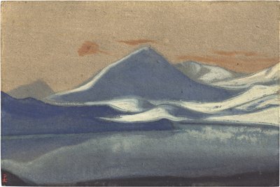 Lahaul (Lahul) af Roerich, Nicholas (1874-1947). Tempera på pap, størrelse: 30,5x45,7 af Nicholas Roerich