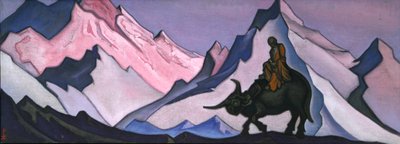 Laotiske karakterer, 1943. af Nicholas Roerich