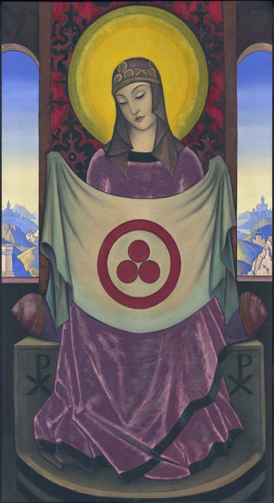 Madonna Oriflamma, 1932 af Nicholas Roerich