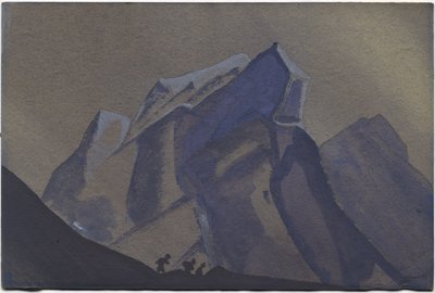 Bjergpas, Storm, 1936 af Nicholas Roerich
