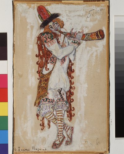 Musiker. Kostumedesign til balletten The Rite of Spring af Igor Stravinsky af Nicholas Roerich