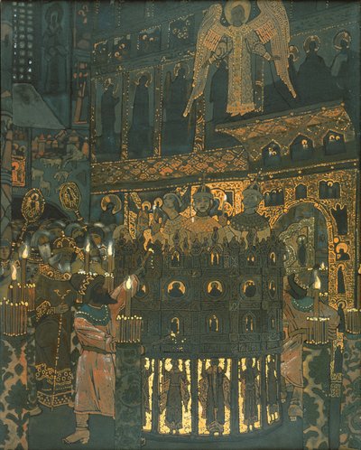 Mysteriespil i middelalderens Novgorod af Nicholas Roerich