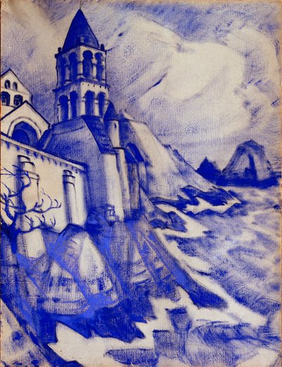 Forberedende indretning til skuespillet "Prinsessen Maleine" af Maurice Maeterlinck, 1913 af Nicholas Roerich