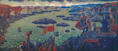 Klar til kampagnen The Varangian Sea, 1910 af Nikolai Konstantinowitsch Roerich