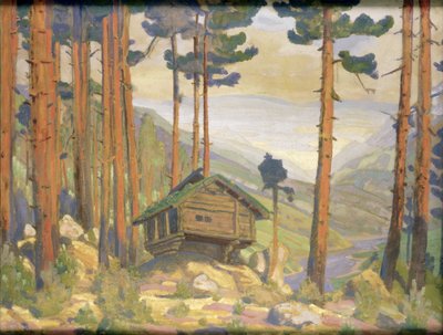 Scenedesign til "Peer Gynt", 1912 af Nicholas Roerich