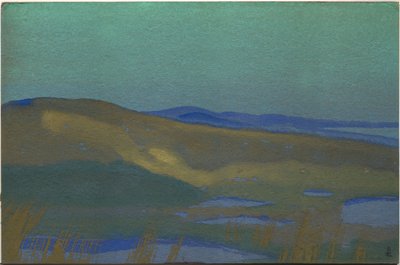 Sumpe af Tsaidam, 1936 af Nicholas Roerich
