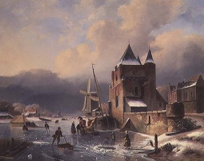 Et vinterlandskab af Nicholas Rosenboom