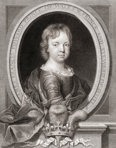 Prins James Francis Edward Stuart af Nicholas de (after) Largilliere
