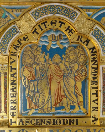 Kristi himmelfart, fra Verdun-alteret ... af Nicholas of Verdun