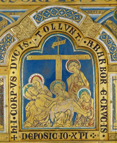 Deposition, fra Verdun-alteret ... af Nicholas of Verdun
