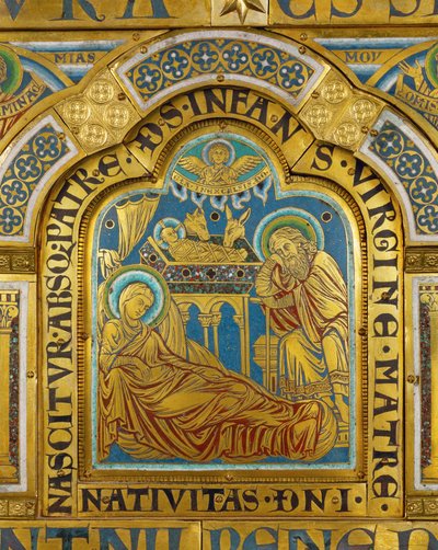 Fødselskirken fra Verdun-alteret ... af Nicholas of Verdun