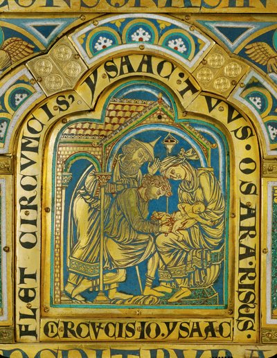 Isaks omskæring ... (emalje på forgyldt kobber) af Nicholas of Verdun