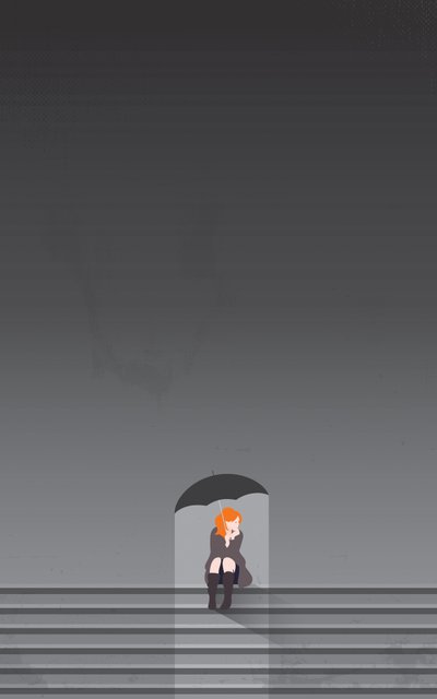 Alene med mine tanker. (digital) af Nick Diggory