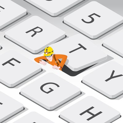 The Keyboard Cleaner, 2023 (digital) af Nick Diggory