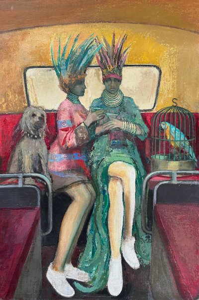 Happy Hour, 2019-23 (olie på plade) af Nick Williams